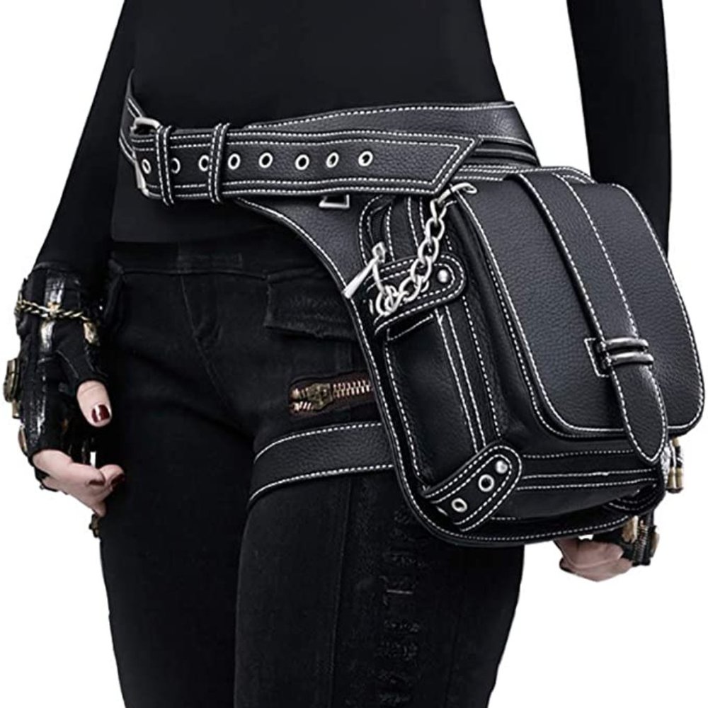 Crossbody Shoulder Messenger Bags Motorcycle Waist Bag Hip Holster Belt